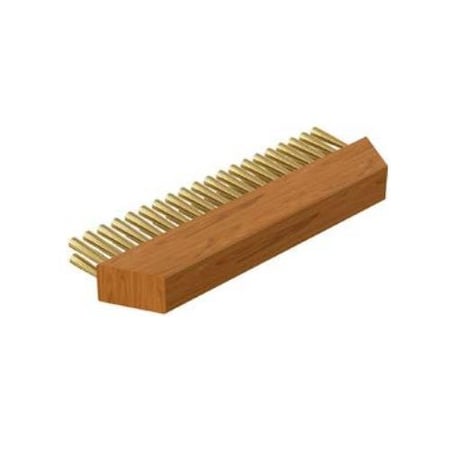 10 In T-Style Brass Bristle Replacement Brush Head